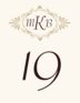 Carmine Tango Monogram Contemporary and Classic Table Numbers