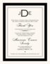 Copperplate Monogram Contemporary and Classic Donation Cards