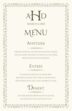 Yana Monogram Wedding Menus