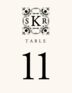 Your Highness Contemporary and Classic Table Numbers