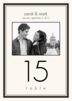 Understated Photo Wedding Table Numbers