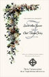 White Rose Cascade Wedding Programs