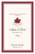 Maple Leaf Flourish Autumn/Fall Leaves Wedding Programs