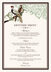 Asian Peace Birds  Wedding Menus