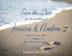 Beach Footprints  Save the Dates