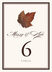 Colorful Leaves Assortment 01  Table Numbers