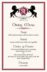 Chevalier  Wedding Menus