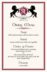 Chevalier  Wedding Menus