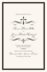 Christian Cross Flourish  Wedding Programs