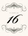 Flourish Monogram 03  Table Numbers