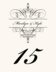 Flourish Monogram 05B  Table Numbers