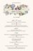 Garden Flurry  Wedding Menus