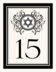 Gingee Star of David  Table Numbers