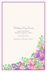 Paisley Garden - Pink & Purple  Wedding Programs