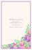 Paisley Garden - Pink & Purple  Wedding Programs