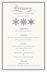 Snowflake Drawing Pattern  Wedding Menus