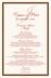 Bracha  Wedding Menus