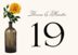 Mason Jar Flowers  Table Numbers