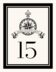 Fleur-de-lis Compass Banner  Table Numbers