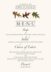 Oak Pattern  Wedding Menus