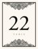 Paisley Power  Table Numbers