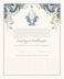 Paisley Seahorse Monogram  Wedding Certificates