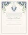 Paisley Seahorse Monogram  Wedding Certificates