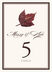 Colorful Leaves Assortment 01  Table Numbers