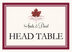 Red Maple Leaf Heart  Table Names