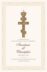 Russian Orthodox Ornate Byzantine Cross  Wedding Programs