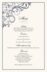 Spiral Swirl Corner  Wedding Menus