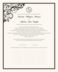 Spiral Swirl Corner  Wedding Certificates