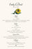 Sunflower  Wedding Menus