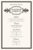 Time Traveler  Wedding Menus