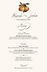 Two Pears  Wedding Menus