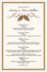 Walnut Flourish  Wedding Menus