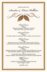 Walnut Flourish  Wedding Menus