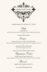 Abbey Cocktail  Wedding Menus