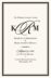 Sloop Monogram  Wedding Programs