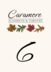 Leaf Pattern Assortment  Table Numbers