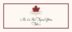 Maple Leaf Flourish  Place Cards