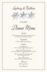 Snowflake Pattern  Wedding Menus